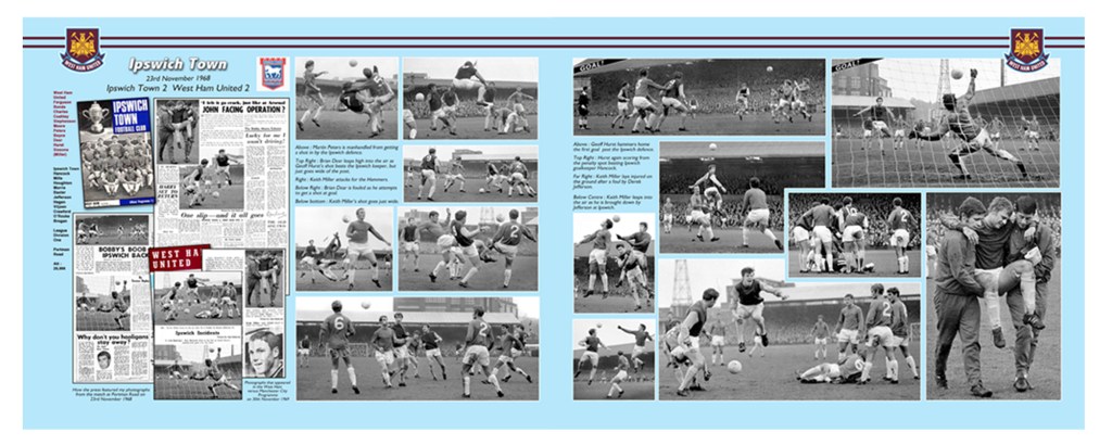 Ipswich Town v West Ham United 23rd November 1968